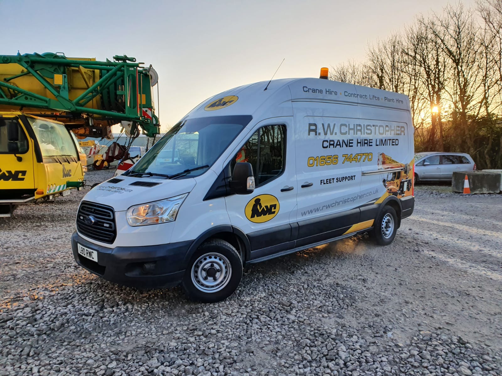 Our Company Van in yard